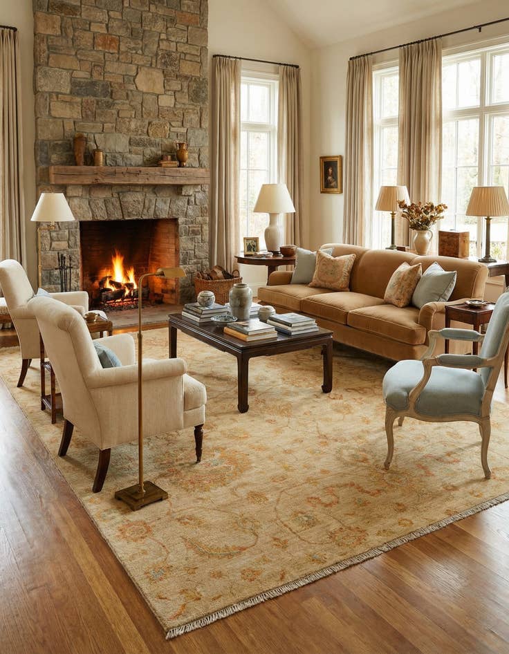 Detail image of 8' 2 x 9' 10 Kaizar Wool Rug