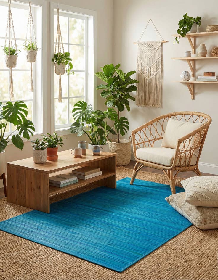 Detail image of 4' x 6' Bamboo Rug