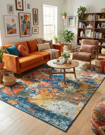 Washable Vivid Rug