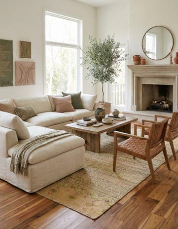 7' 9 x 9' Hand Knotted Darya Wool Rug