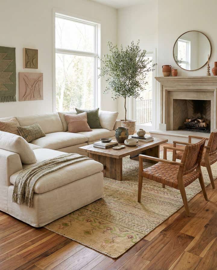 7' 9 x 9' Hand Knotted Darya Wool Rug