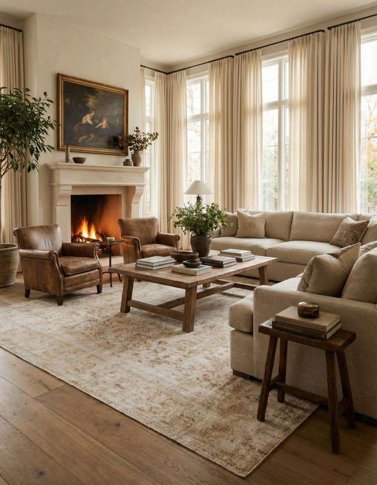 Detail image of 9' 8 x 13' Hand Knotted Ultra Vintage Persian Wool Rug