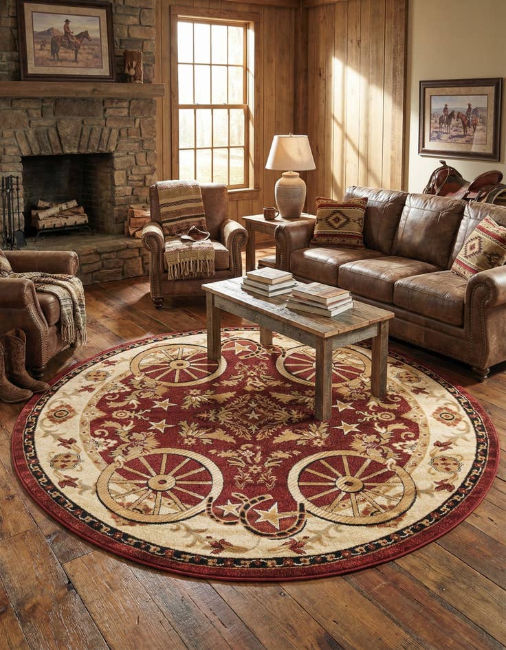 Detail image of  7' 10 x 7' 10 Pioneer Round Rug