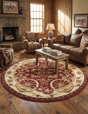 7' 10 x 7' 10 Pioneer Round Rug