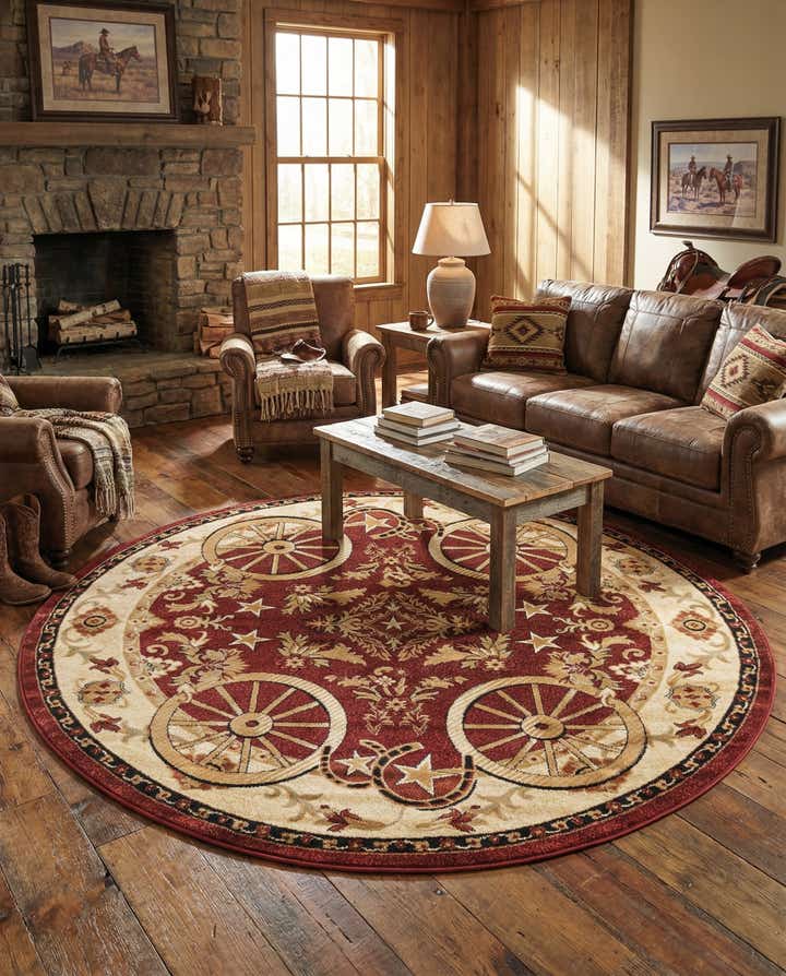 7' 10 x 7' 10 Pioneer Round Rug