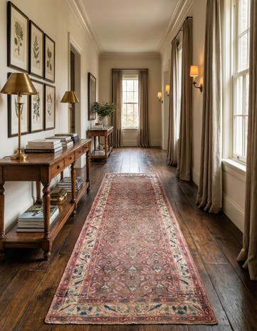 3' 5 x 9' 8 Hand Knotted Ultra Vintage Persian Wool Runner Rug
