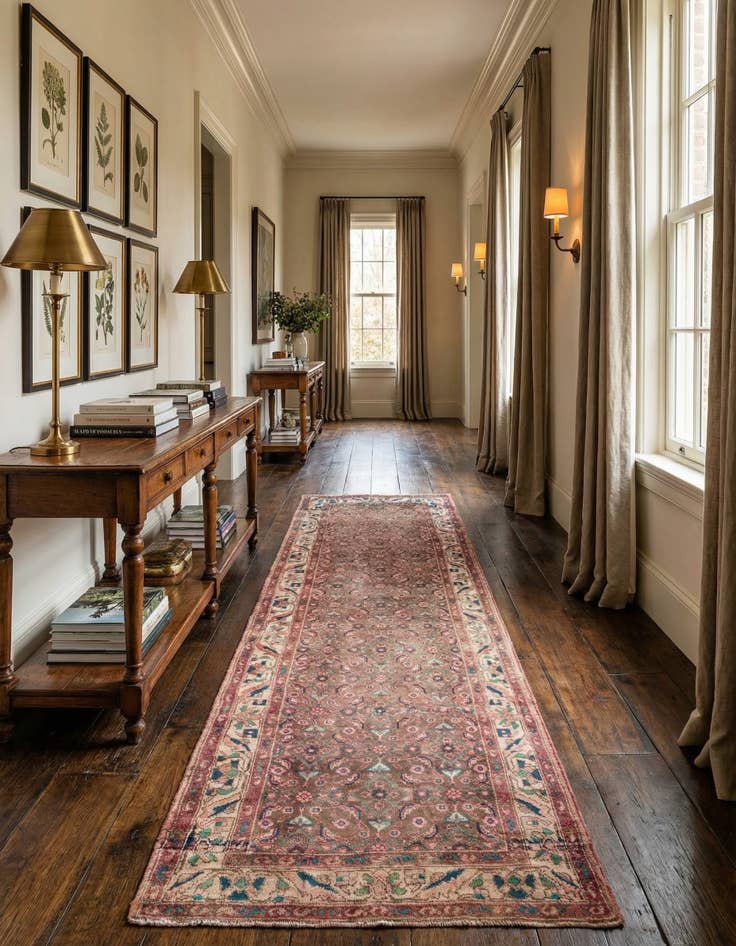 Detail image of 3' 5 x 9' 8  Hand Knotted Ultra Vintage Persian Wool Runner Rug