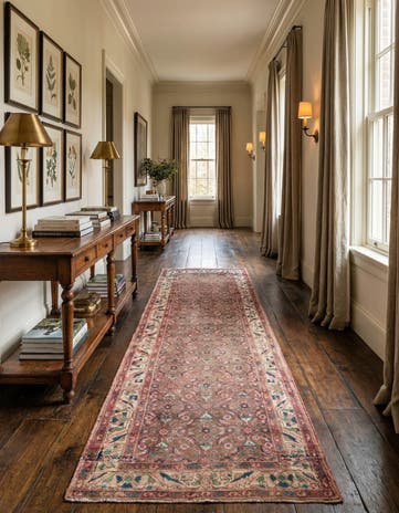 3' 5 x 9' 8 Hand Knotted Ultra Vintage Persian Wool Runner Rug