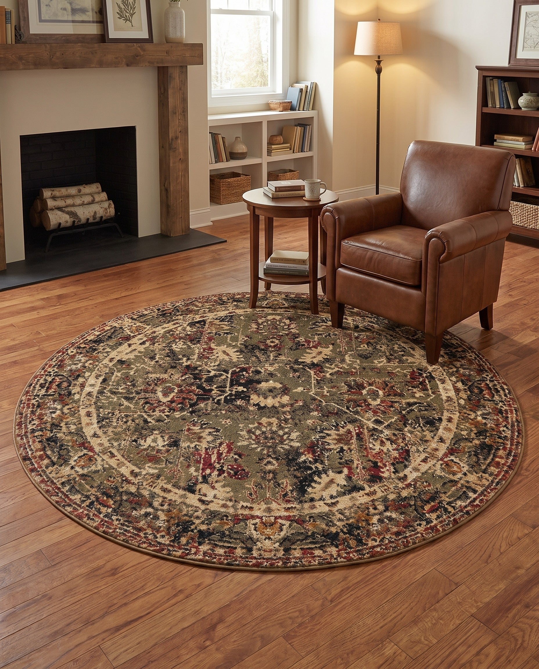 5' 3 x 5' 3 Saturn Round Rug