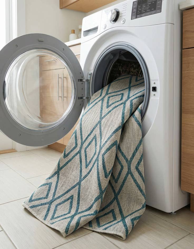 Detail image of 5' 3 x 8'  Washable Jill Zarin Turks and Caicos Indoor / Outdoor Rug