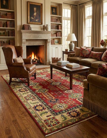 5' 6 x 8' 7 Hand Knotted Kazak Rug