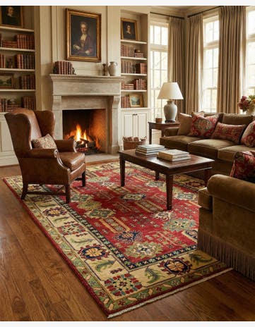5' 6 x 8' 7 Hand Knotted Kazak Rug