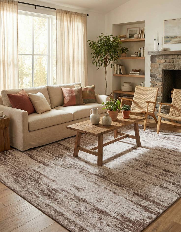 Detail image of 10' x 14'  Washable Modern Indoor / Outdoor Rug