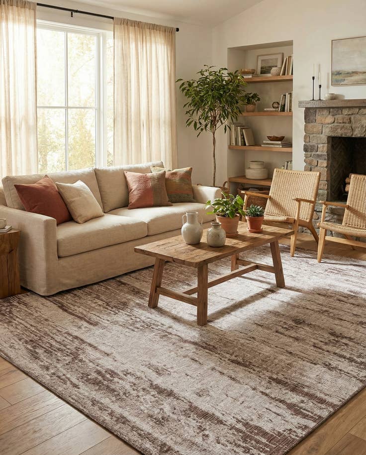 Detail image of 10' x 14' Easy-Clean Modern Indoor / Outdoor Rug