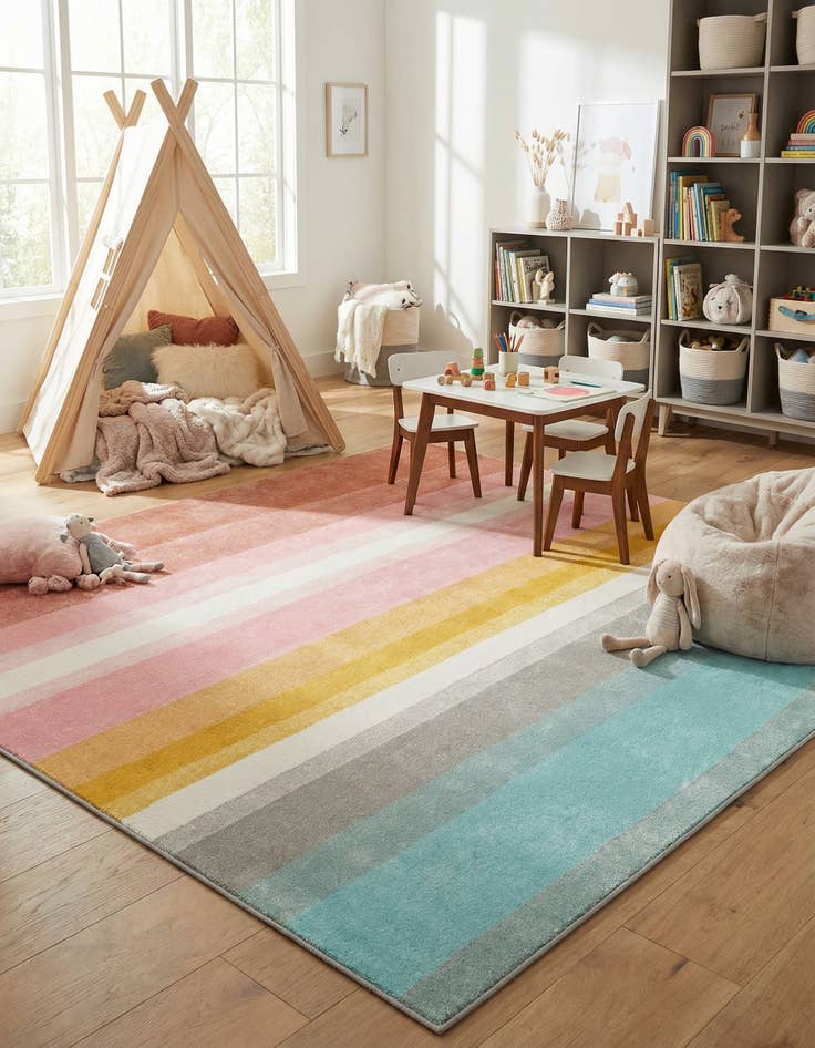 Detail image of  12' x 12' Whimsy Kids Square Rug