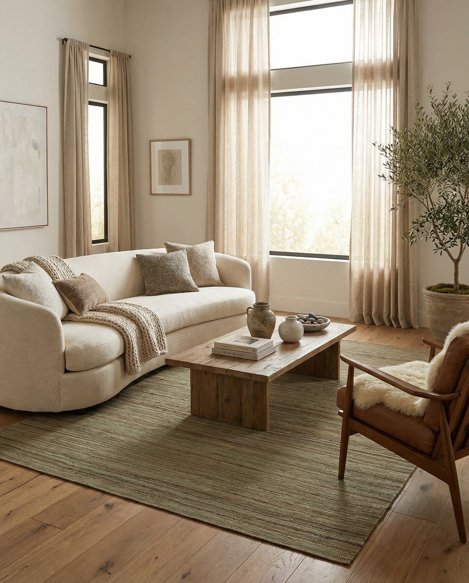 5' 9 x 7' 9  Hand Woven Kilim Modern Wool Rug