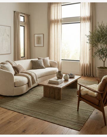 5' 9 x 7' 9 Hand Woven Kilim Modern Wool Rug