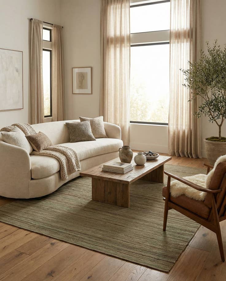 Detail image of 5' 9 x 7' 9 Hand Woven Kilim Modern Wool Rug