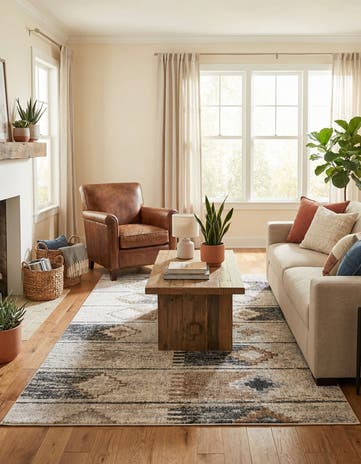 5' 3 x 8' Eco Southwestern Rug