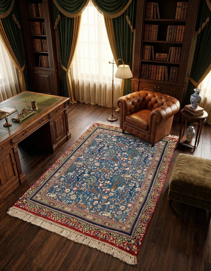 Detail image of 3' 5 x 5' 1 Isfahan Rug