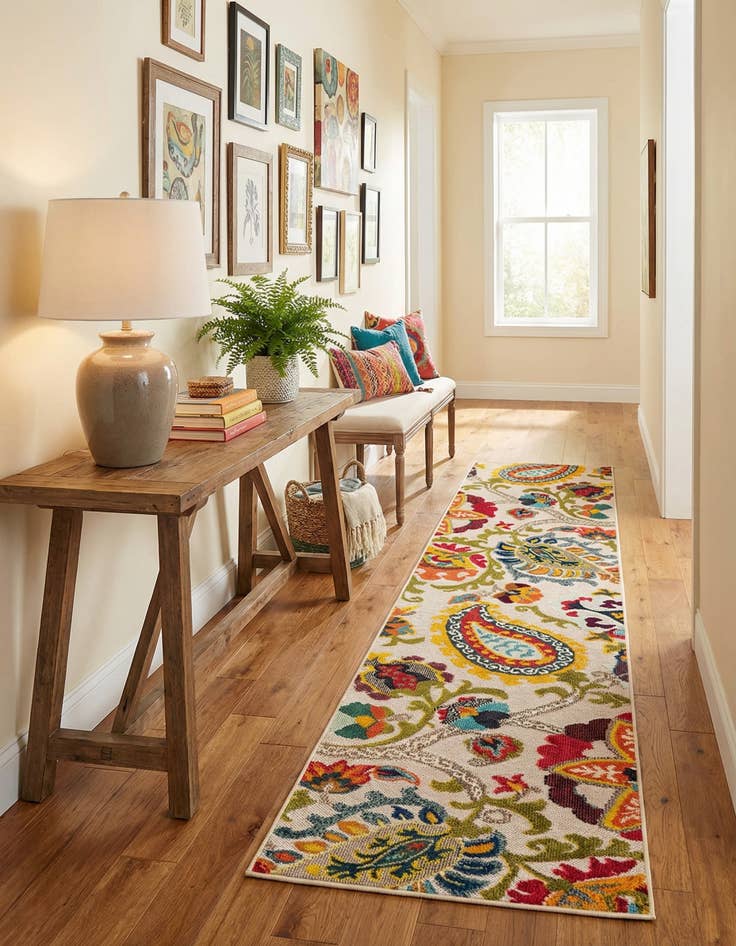 Detail image of 2' 7 x 10' Easy-Clean Casablanca Indoor / Outdoor Runner Rug