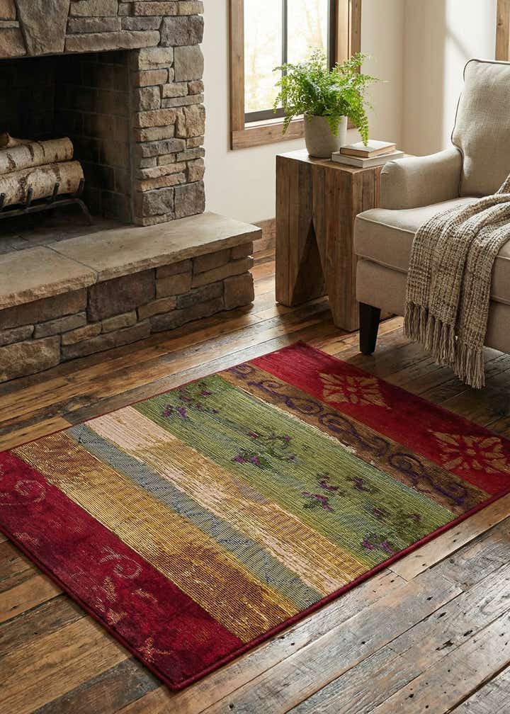 2' 2 x 3' Easy-Clean Modern Indoor / Outdoor Rug