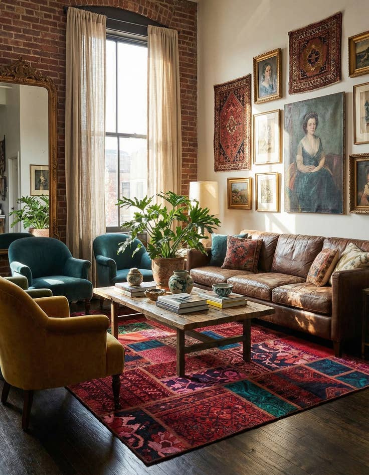 Detail image of  5' 9 x 7' 7  Hand Knotted Ultra Vintage Persian Wool Rug