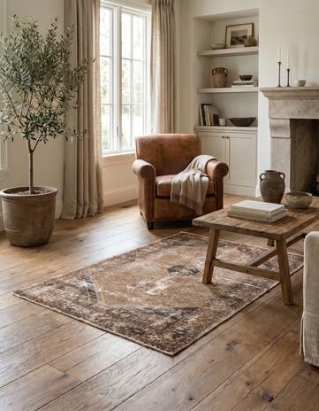 3' 3 x 4' 10 Hand Knotted Ultra Vintage Persian Wool Rug