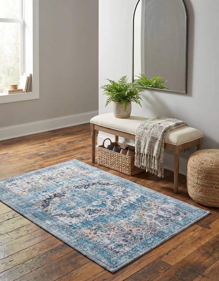 Detail image of 2' x 3'  Washable Mangata Rug