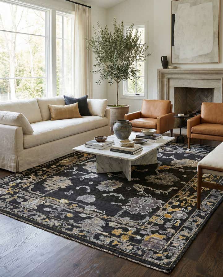 8' x 10' 3 Hand Knotted Moroccan Wool Rug