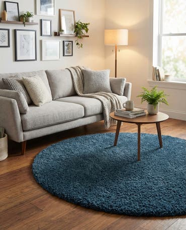  5' x 5' Everyday Shag Round Rug