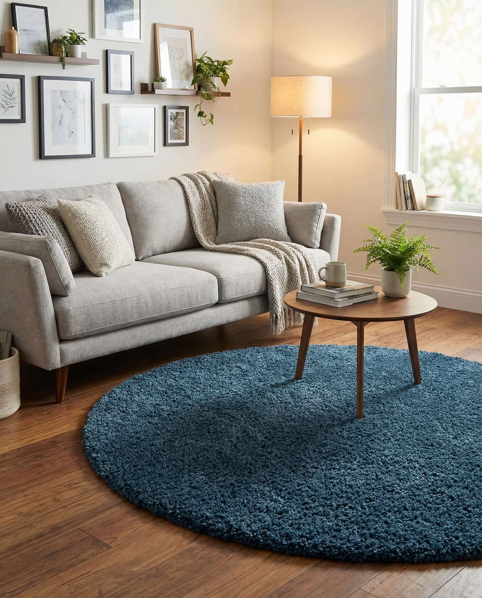 5' x 5' Everyday Shag Round Rug