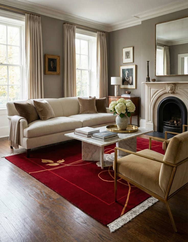 Detail image of 5' 7 x 7' 10  Hand Knotted Darya Wool Rug