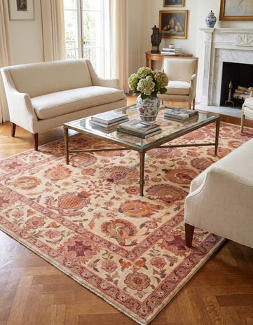 5' 11 x 7' 10 Hand Knotted Ziegler Rug