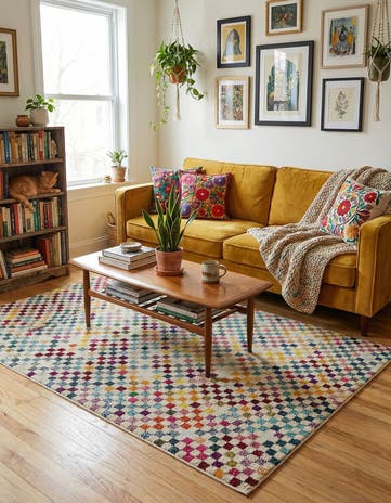 4' x 6' Washable Theia Rug