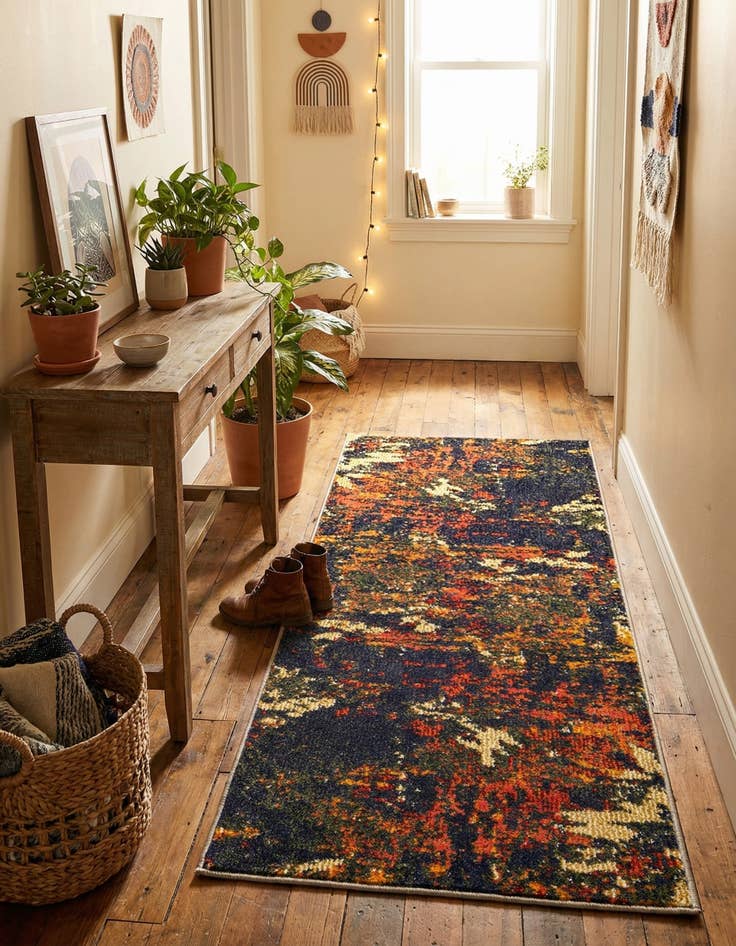 Detail image of 2' x 4'  Washable Haerfest Runner Rug