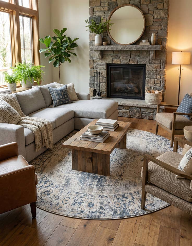 Detail image of  10' x 10' Oregon Round Rug