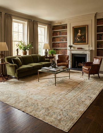 10' 4 x 12' 10 Vintage Royal Wool Rug