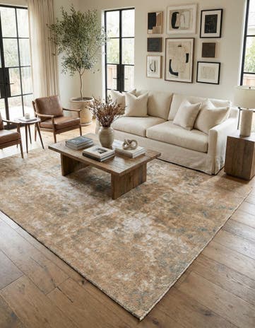 6' 4 x 9' 8 Hand Knotted Ultra Vintage Persian Wool Rug