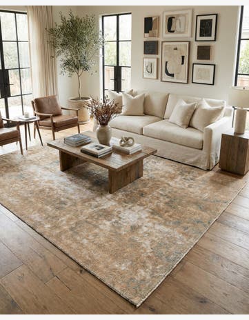 6' 4 x 9' 8 Hand Knotted Ultra Vintage Persian Wool Rug