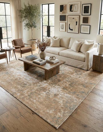 6' 4 x 9' 8 Hand Knotted Ultra Vintage Persian Wool Rug
