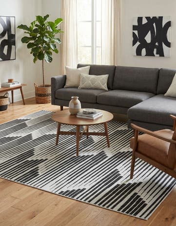 9' x 12' Easy-Clean Modern Indoor / Outdoor Rug