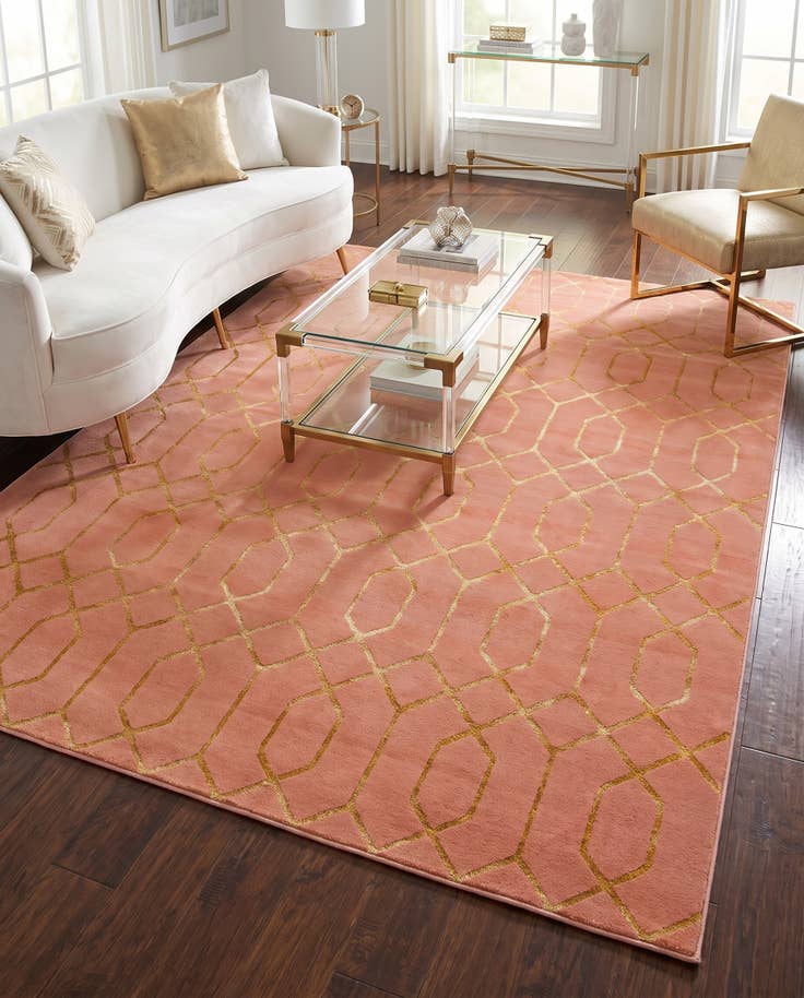 Detail image of 8' x 10' Marilyn Monroe™ Glam Trellis Rug