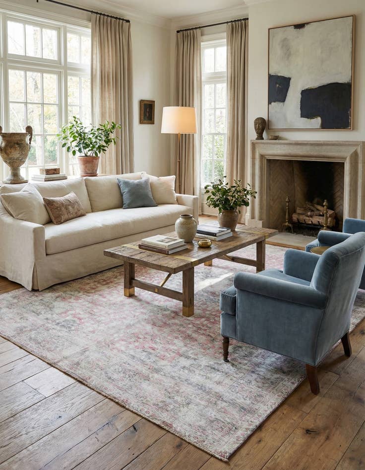 Detail image of 9' 8 x 12' 10  Hand Knotted Ultra Vintage Persian Wool Rug