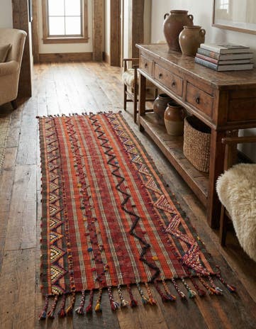 4' 9 x 8' 11 Jajim Runner Rug