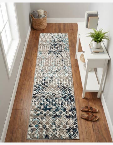 2' x 8' Moroccan Trellis Runner Rug