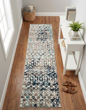 2' x 8' Moroccan Trellis Runner Rug
