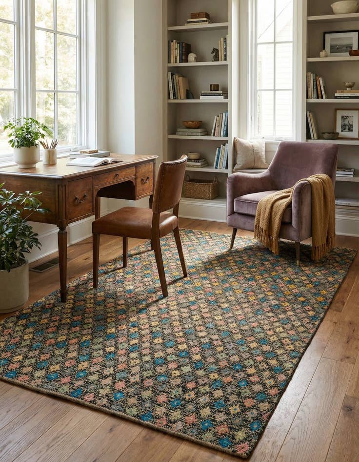 Detail image of 5' 6 x 8' 5 Hand Knotted Balouch Wool Rug