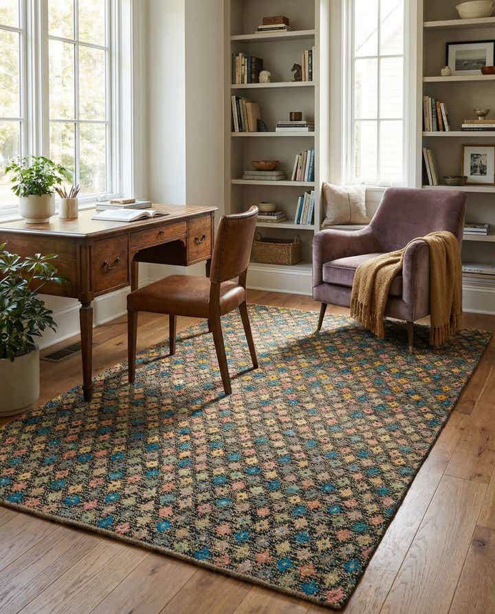 5' 6 x 8' 5 Hand Knotted Balouch Wool Rug