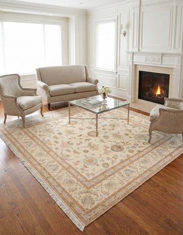 195cm x 205cm Tabriz Alfombra Cuadrado